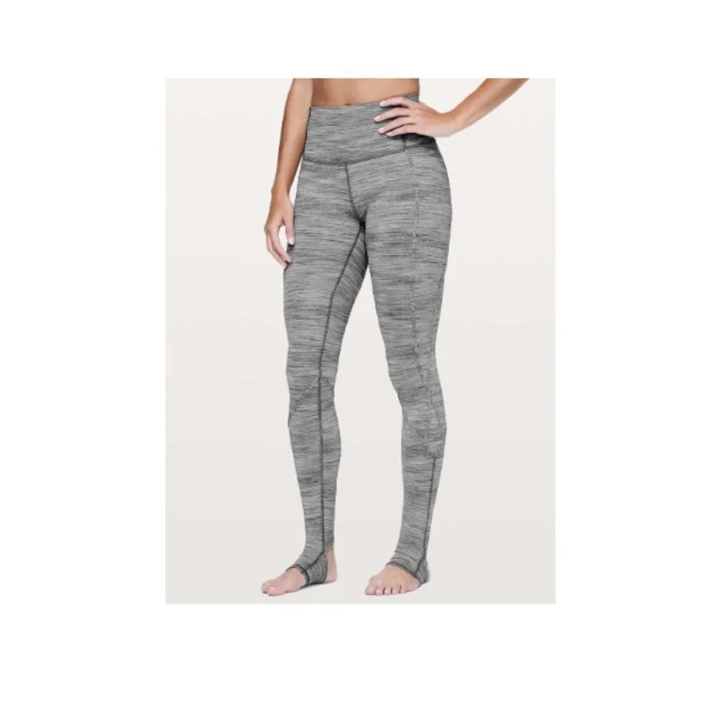 Lululemon Moment To Movement Tight 28" Space Dye Camo Seal Grey Deep Coal